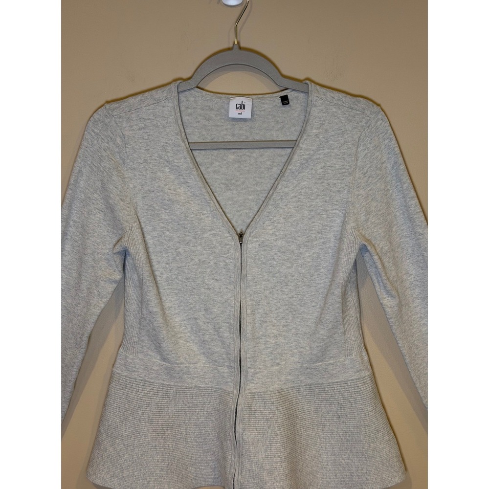 Cabi Women Cardigan Sweater Gray Medium Office Work Core Casual Chic Modern - Picture 4 of 6